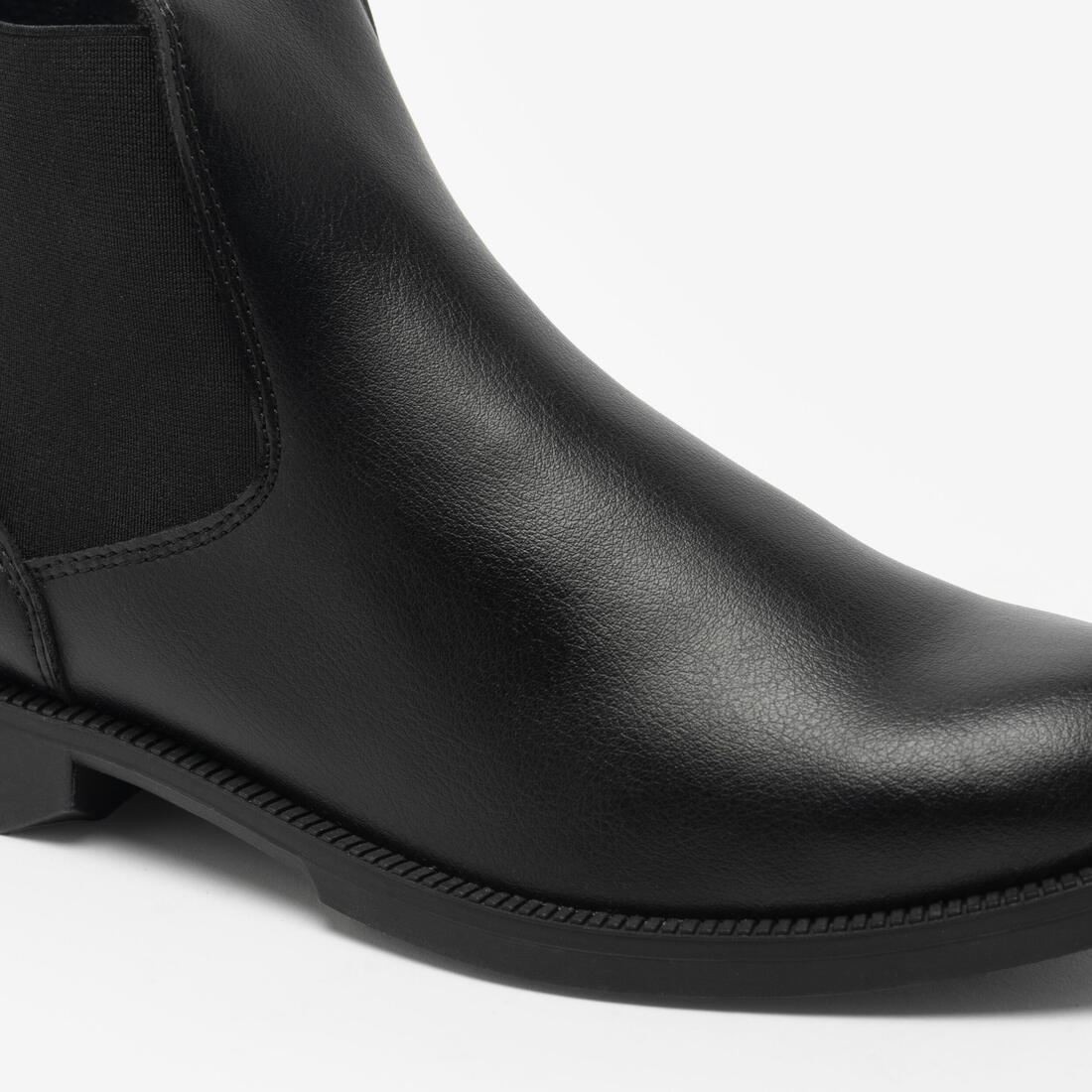 Boots équitation synthétique adulte - 500 noires