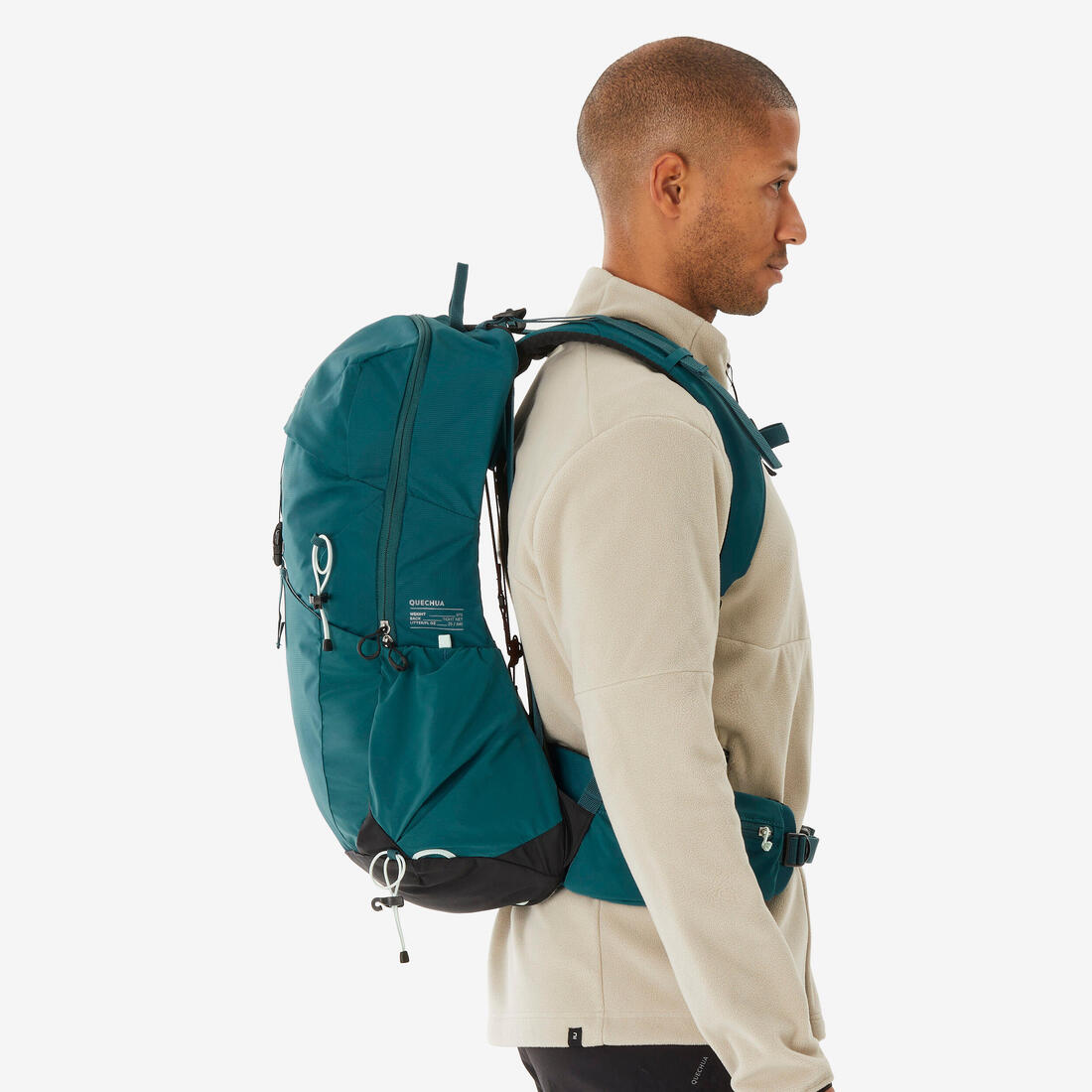 Sac à dos de randonnée ventilé 25L, MH500 khaki