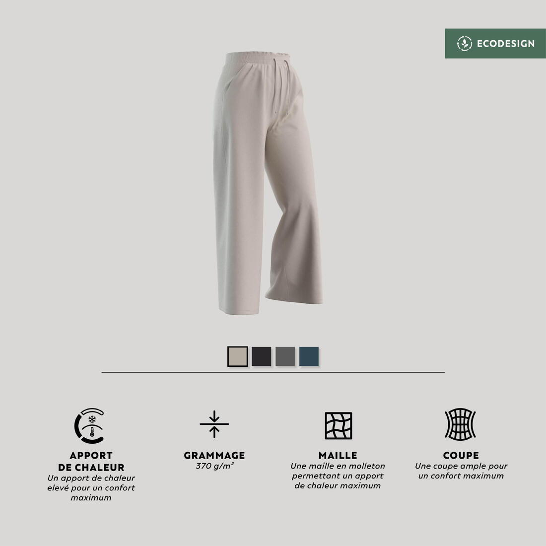 Pantalon ample fitness femme - 520