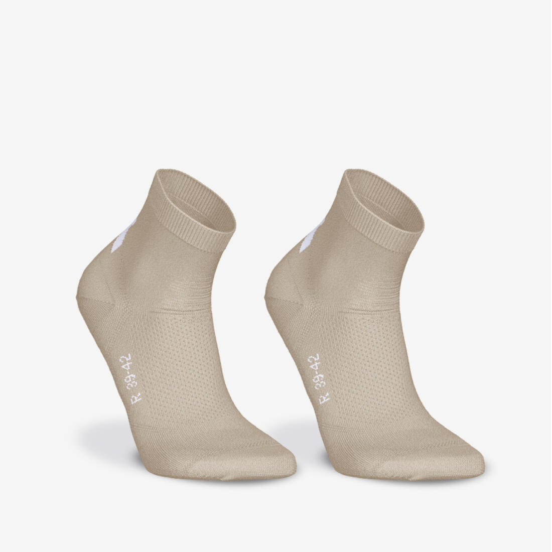 Lot de 2 paires de chaussettes de running run500 fines mid