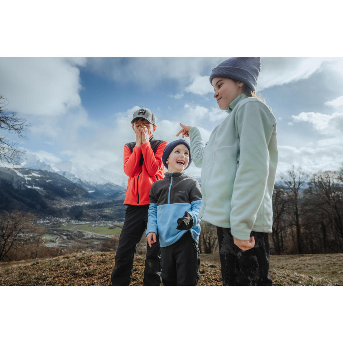 Veste polaire de randonnée enfant 7-15 ans, MH500 zip