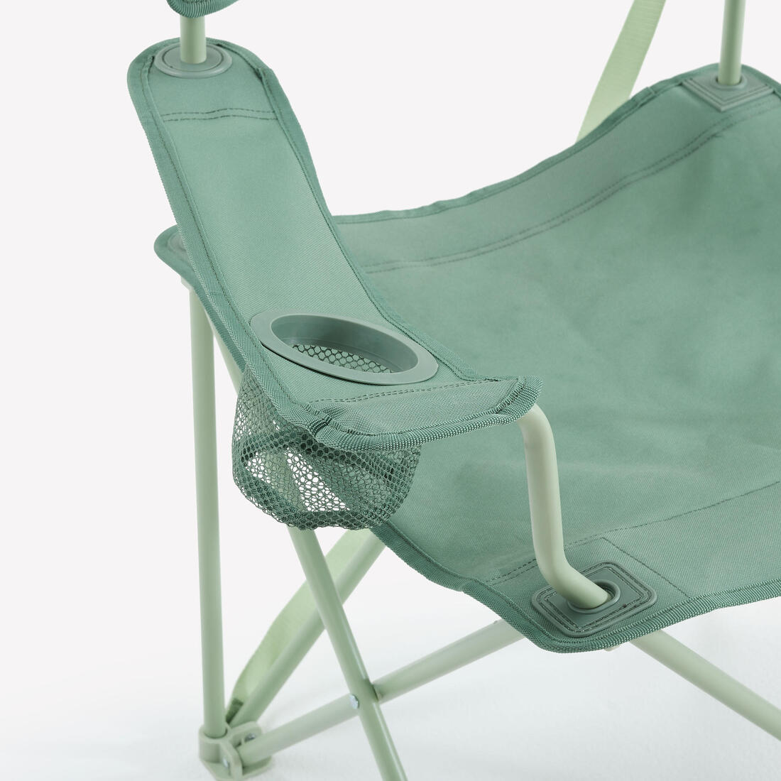 Chaise de camping avec accoudoir, pliante et confortable