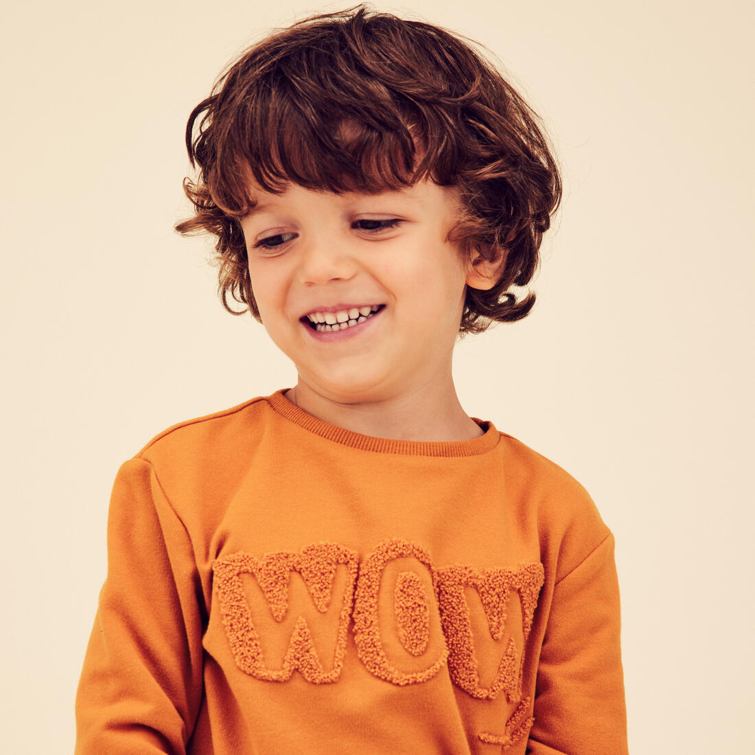 Sweat decat'oons imprimé beige baby gym enfant
