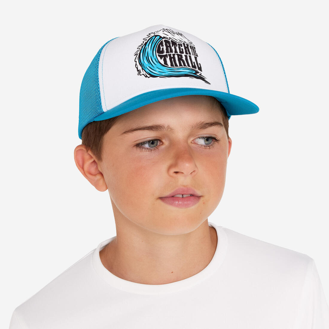 Casquette trucker surf Junior - Posy bleue