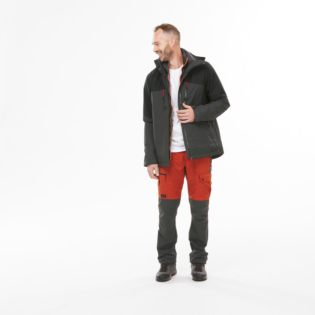 Veste 3en1 de randonnée -10°C imperméable homme, MH500 Mountain