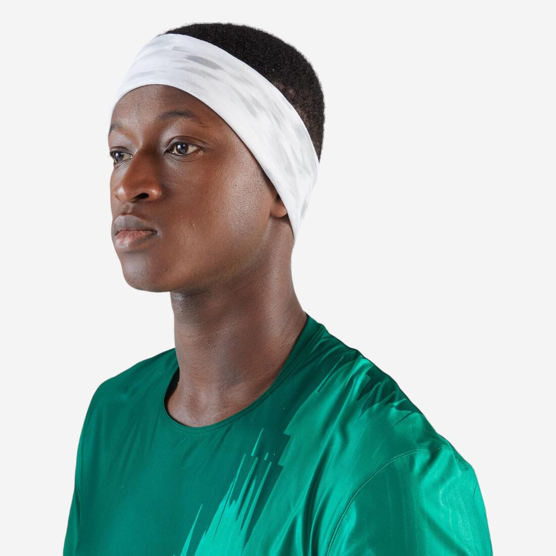 Tour de cou running / Bandeau multifonctions Homme Femme -KIPRUN gris chine