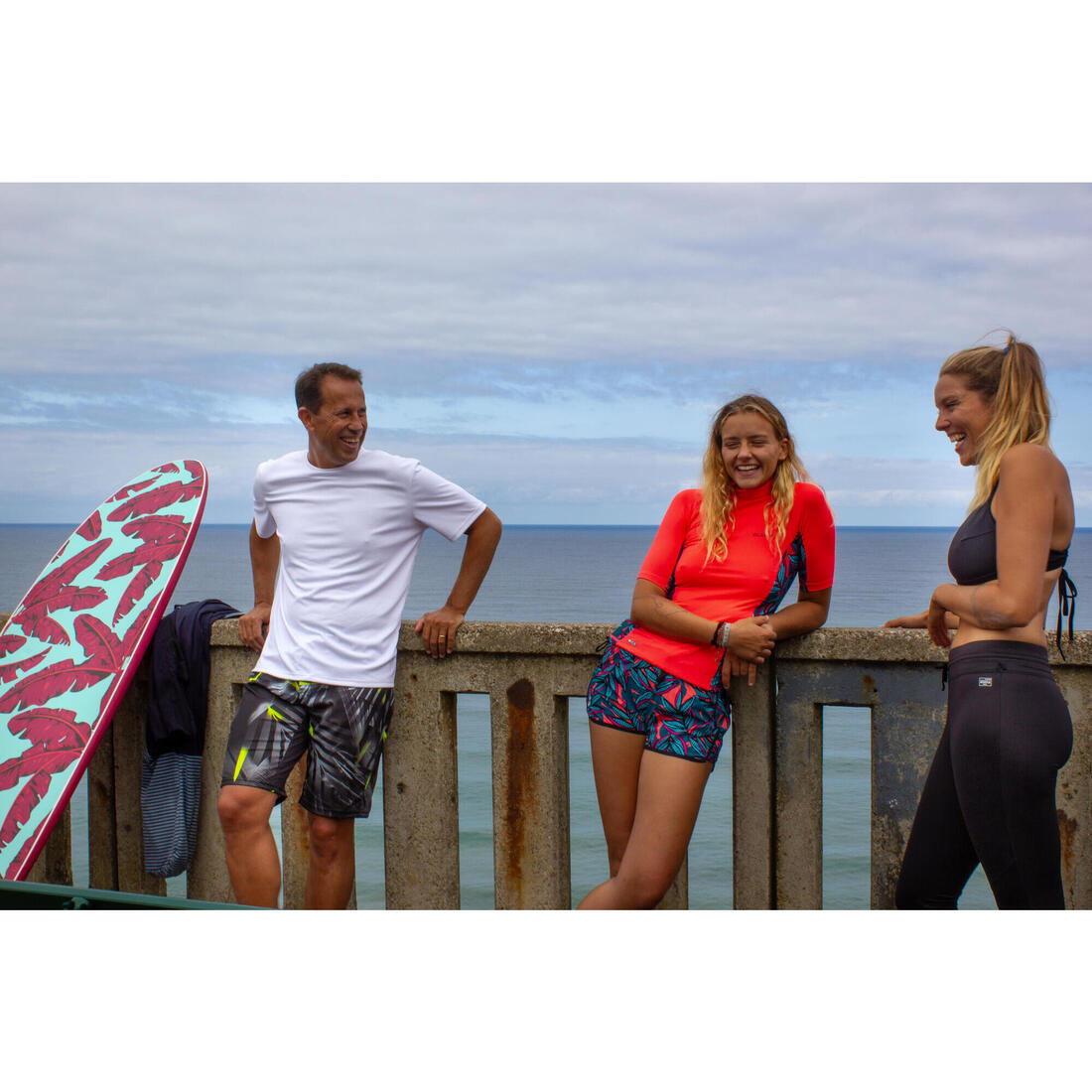 Haut de maillot de bain femme brassière de surf avec coques ANDREA NOIRE