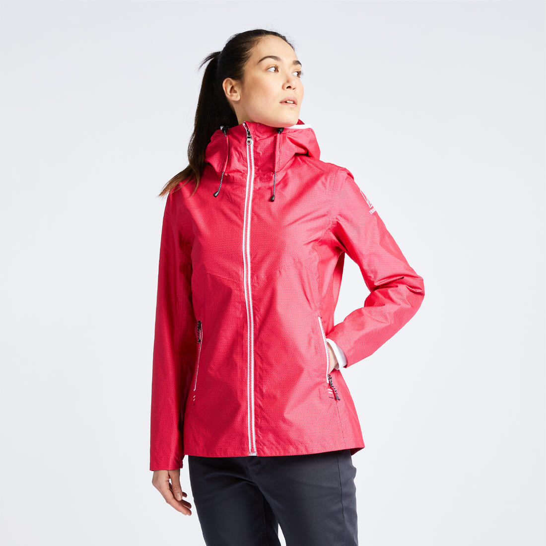 Veste imperméable de voile - veste de pluie sailing 100 femme