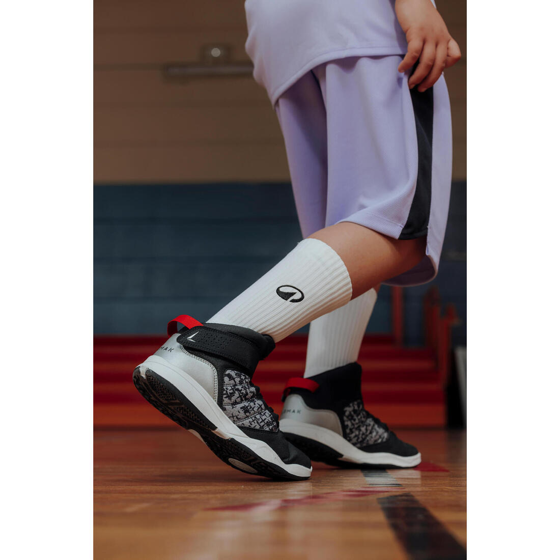 CHAUSSURES DE BASKETBALL ENFANT DEBUTANT - SE100 MARINE