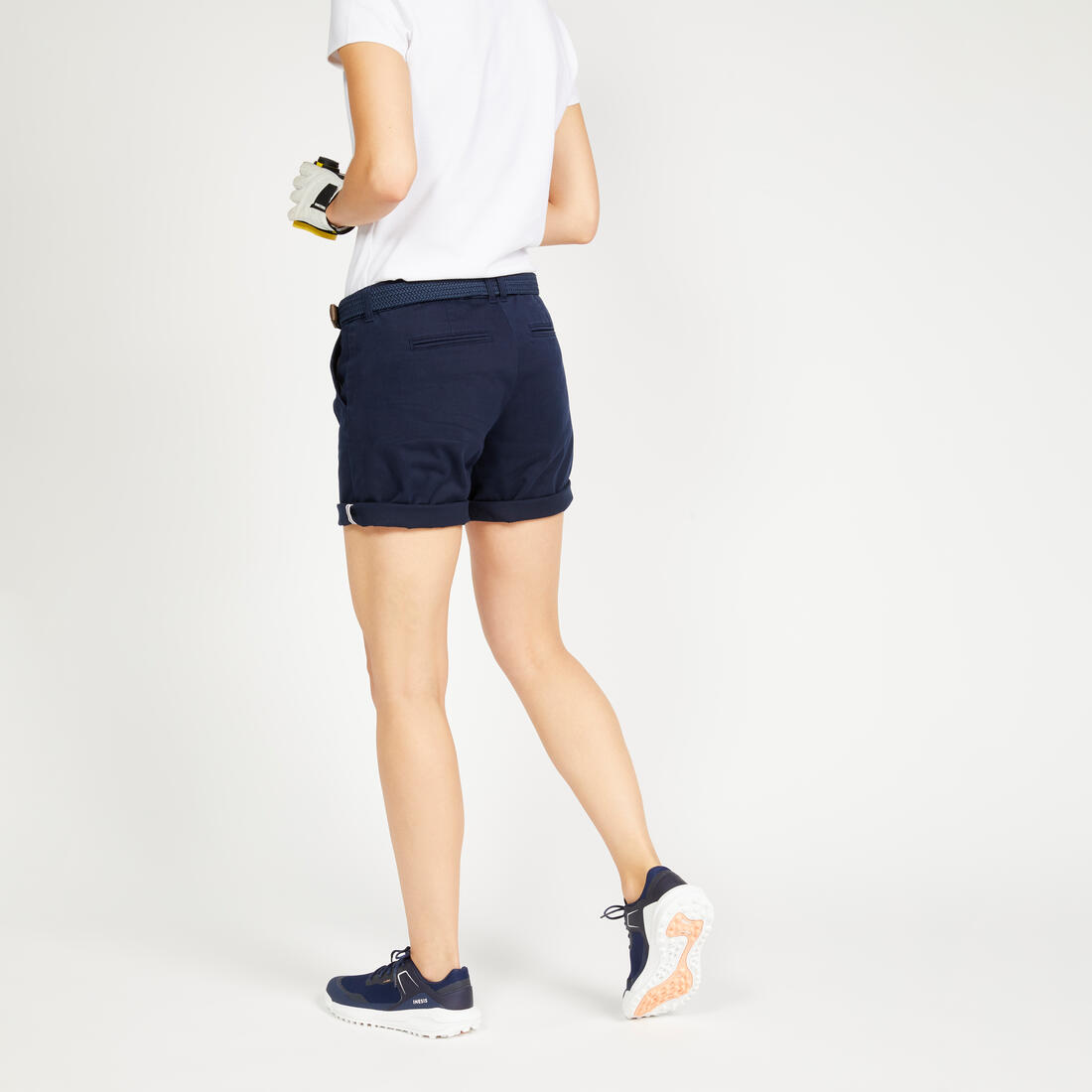 Short chino coton golf Femme, MW500