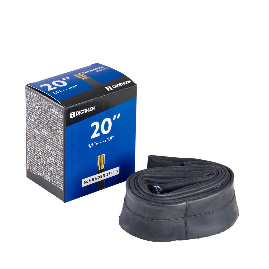 Chambre a air 20 pouces section 1,5 a 1,9 valve schrader