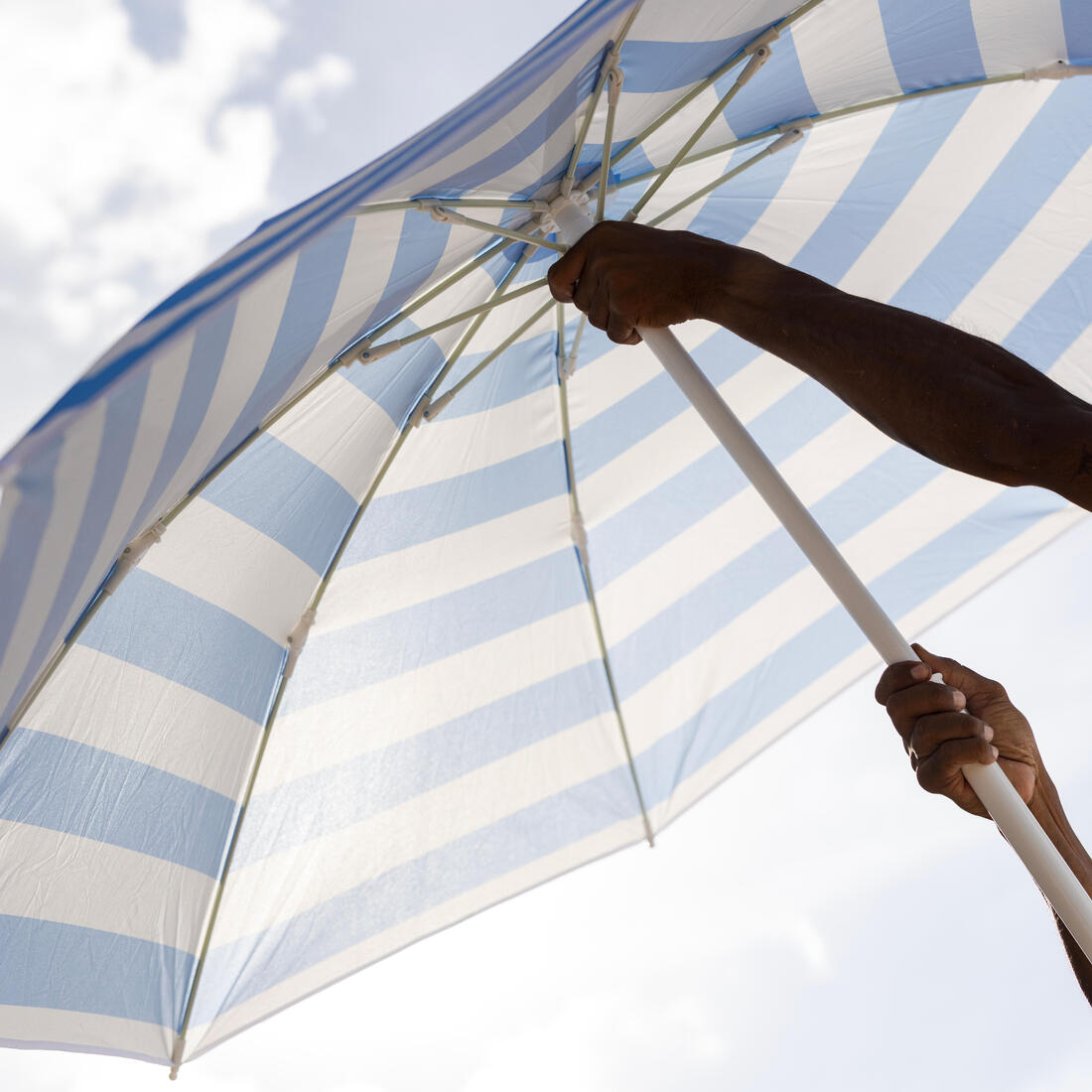 Parasol de plage compact 2 places upf 50+