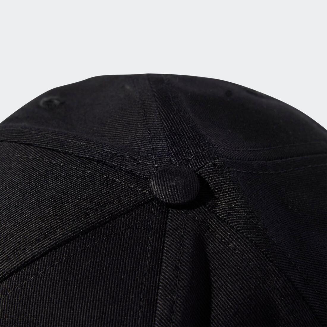 Casquette de fitness en coton unisexe, noir