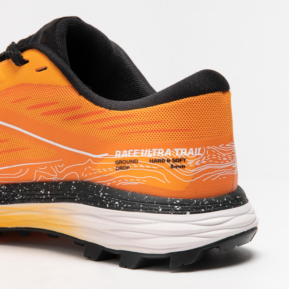 Chaussures de running trail homme, Kiprun race ultra mango, orange