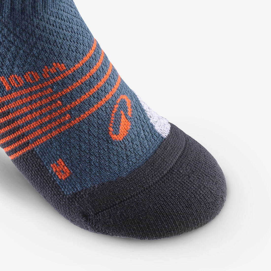 Chaussettes de randonnée hautes en laine (2 paires) 27 au 38 enfant, Hike 900