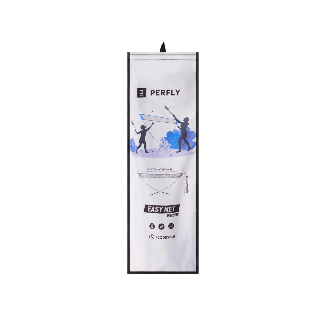 Filet de Badminton Portable Easy Net Discover V2 - Bleu Pacifique