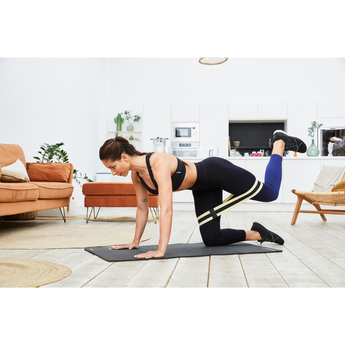 Élastique de musculation fessiers 14kg 37cm - Glute band facile