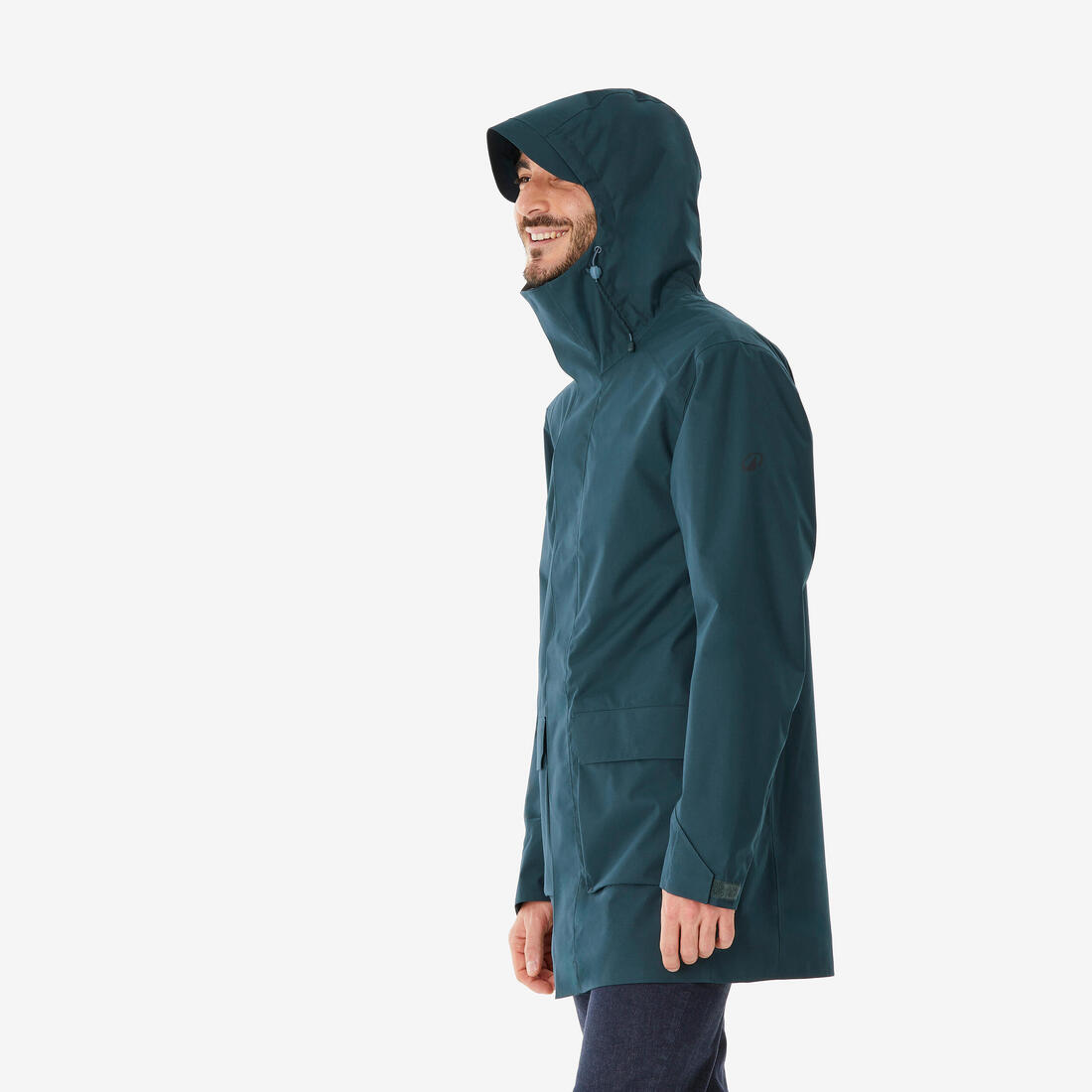 Veste de randonnée imperméable homme, NH500 Longue