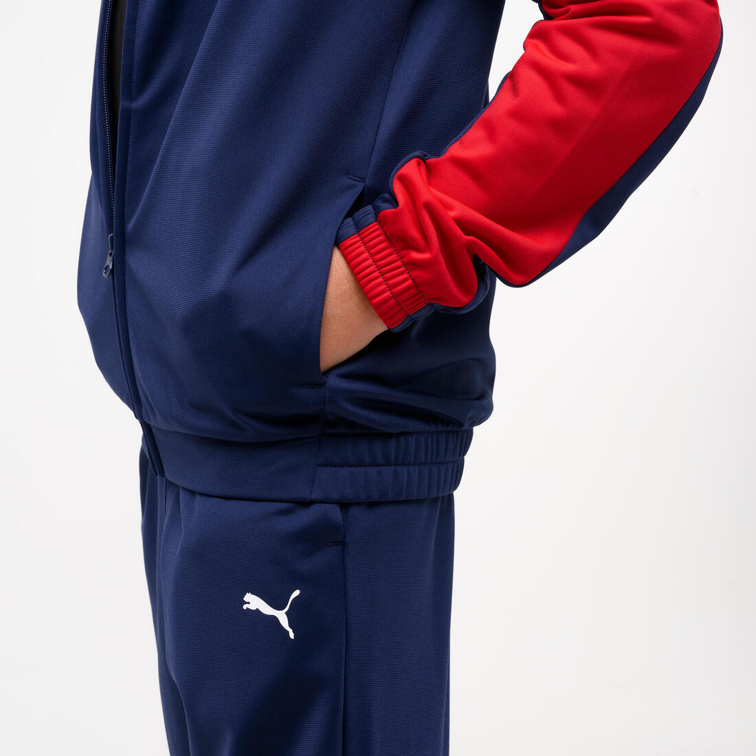 Ensemble de survêtement polyester enfant, bleu et