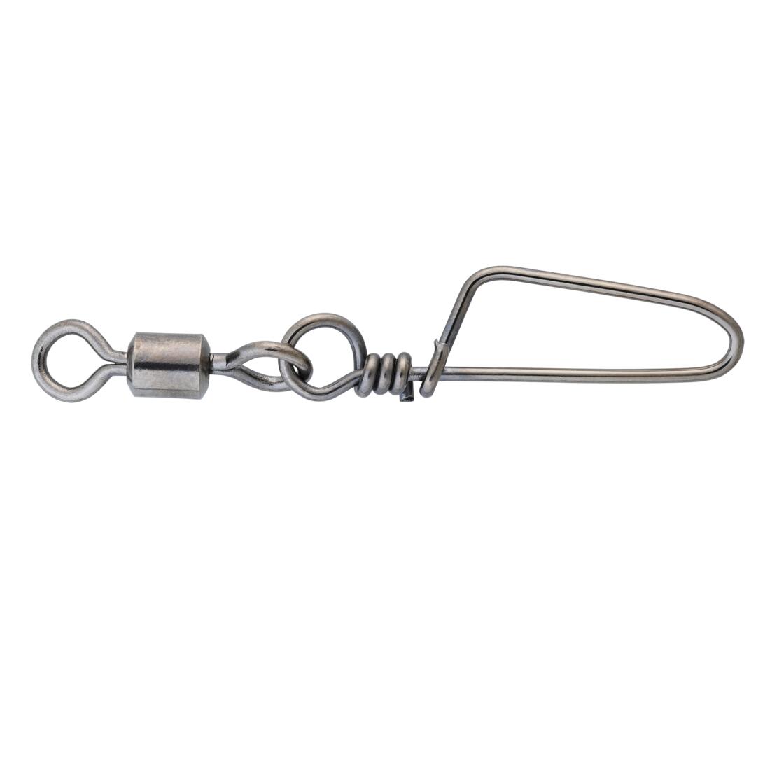 Émerillon agrafe pêche rolling snap BLACK NICKEL SW x5