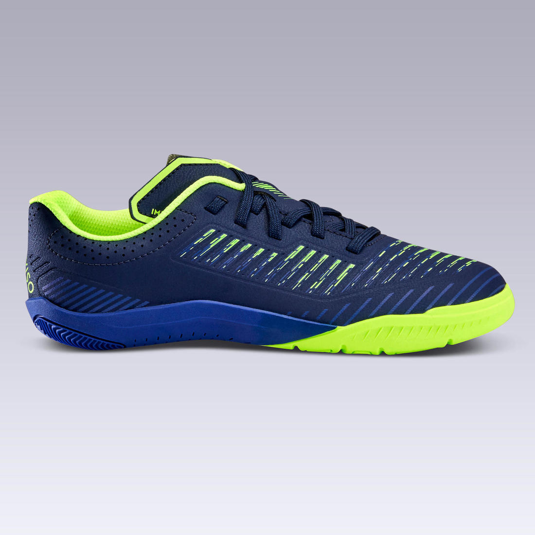 Chaussures de Futsal enfant GINKA 500 bleu foncé