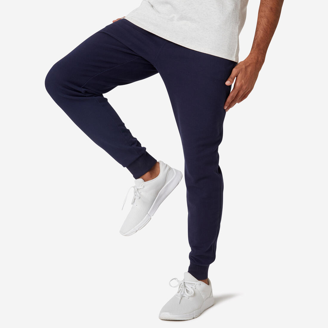 Pantalon jogging slim Fitness Homme - 500 Gris foncé