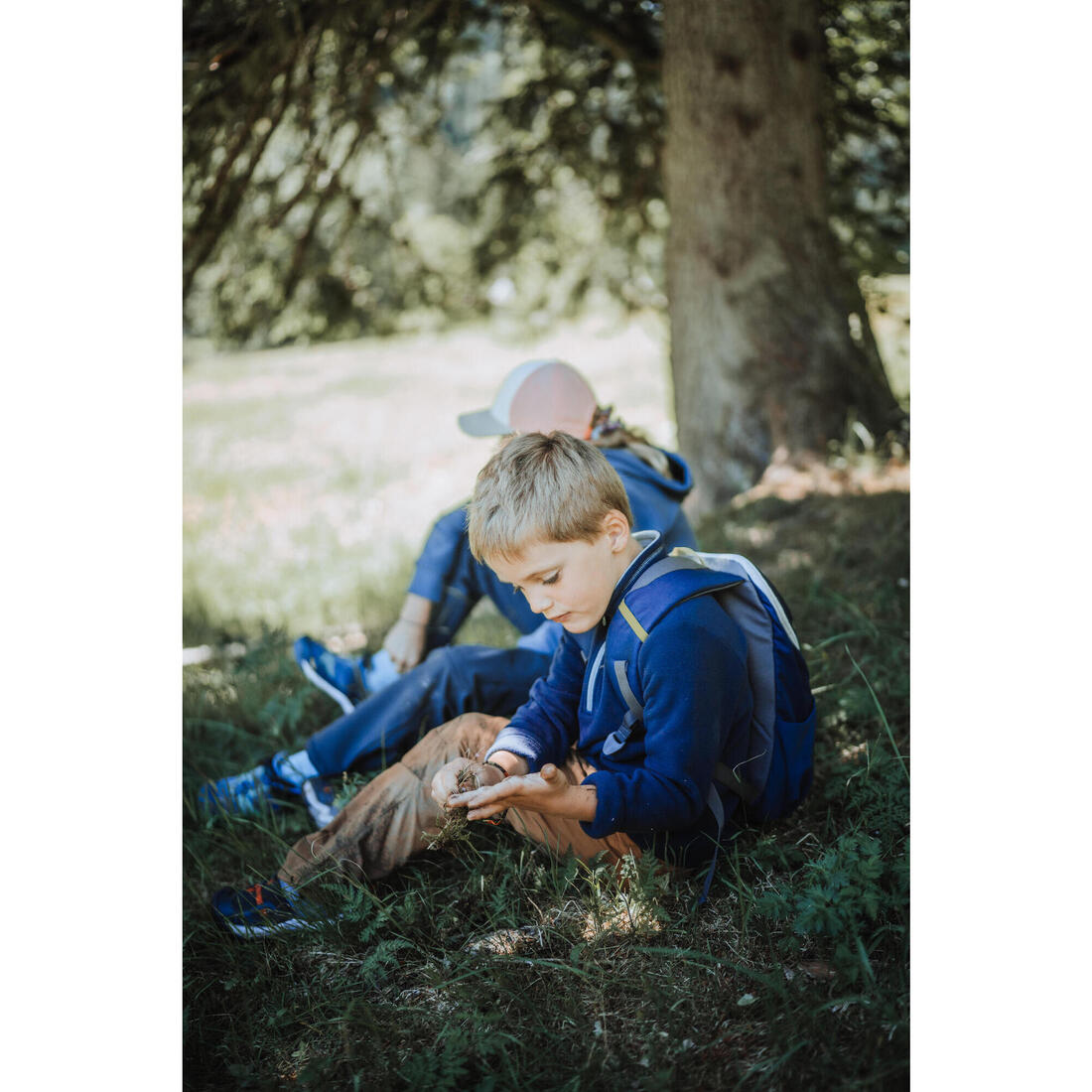 Polaire de randonnée enfant 2-6 ans, MH100 demi zip