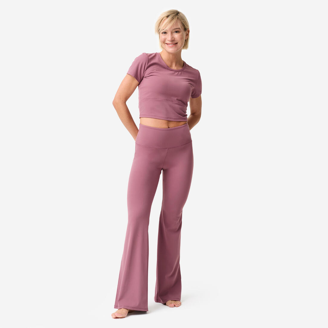 Legging de yoga et pilates flare et doux femme