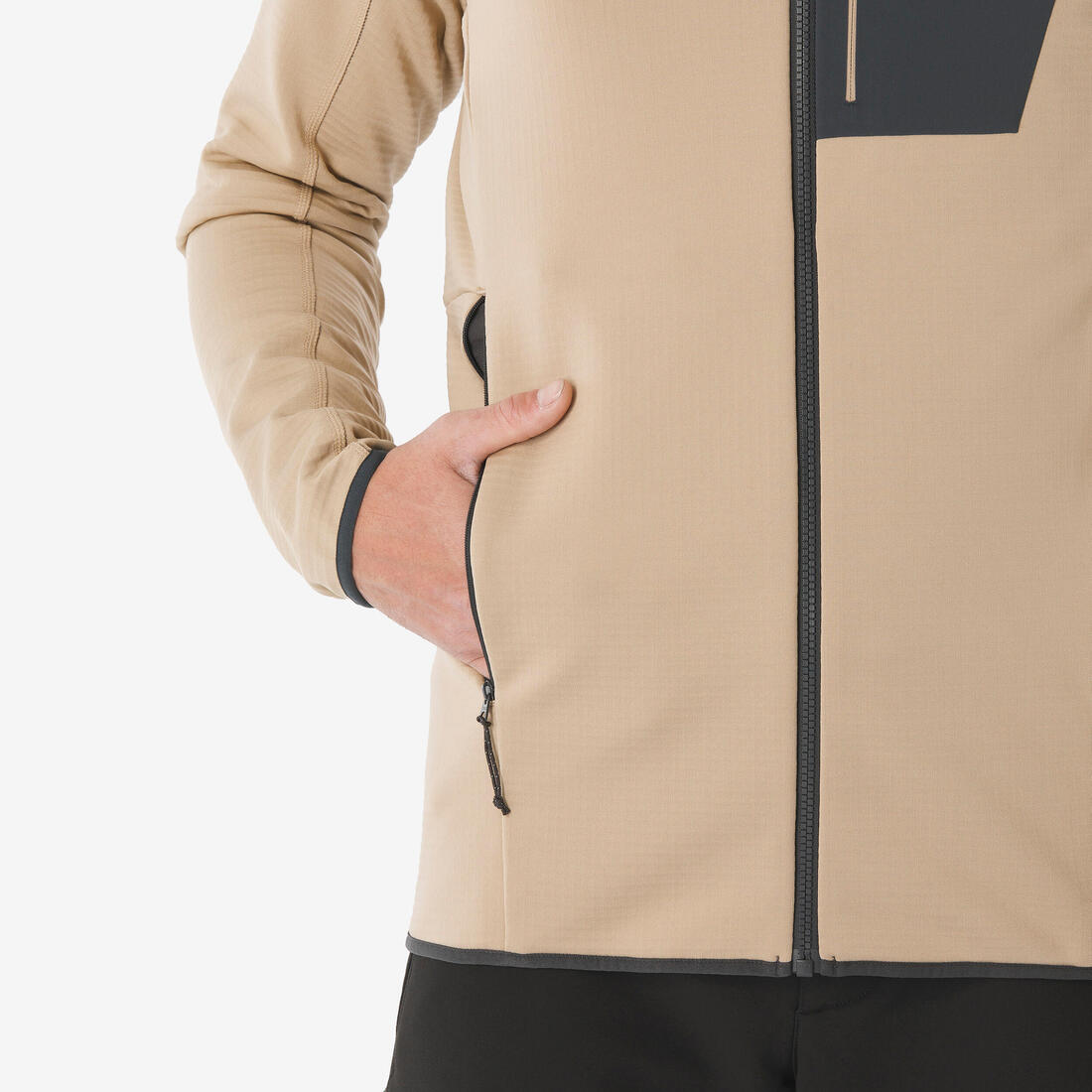 Polaire de randonnée montagne homme, MH500 full zip