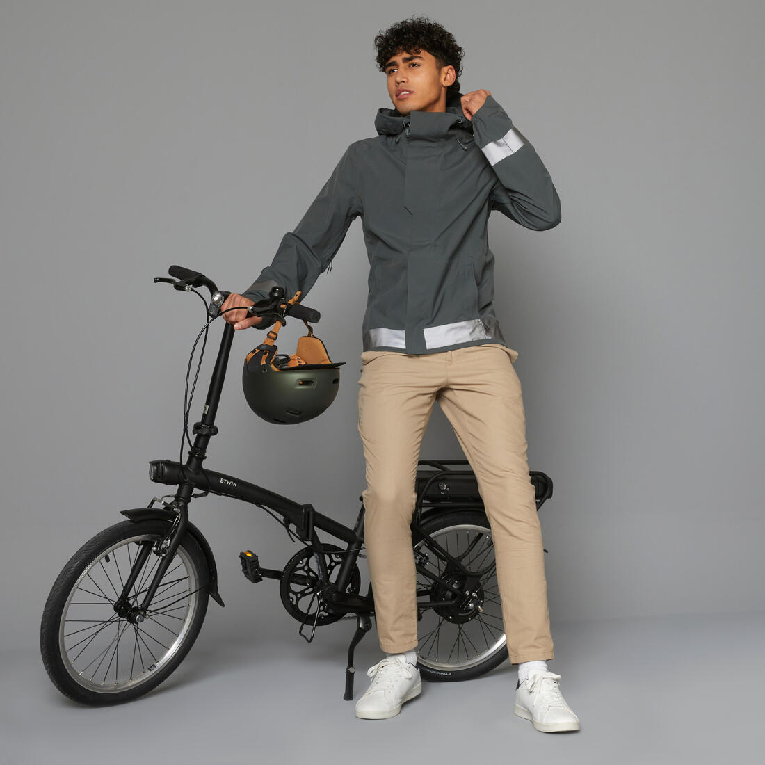 VESTE PLUIE VELO VILLE VISIBILITE NUIT 540 HOMME