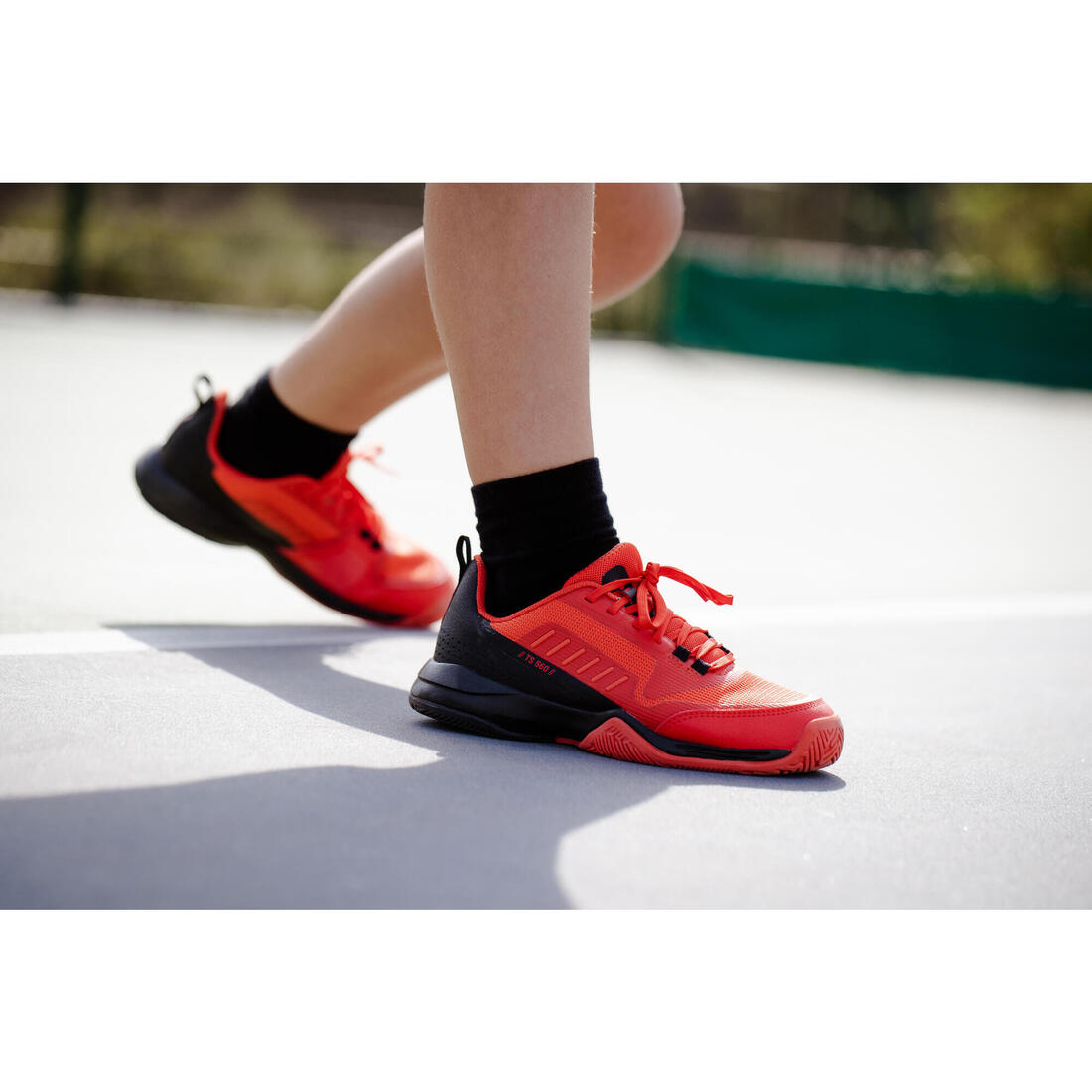 CHAUSSURES TENNIS ENFANT - TS500 FAST KD SCRATCH PINKFIRE