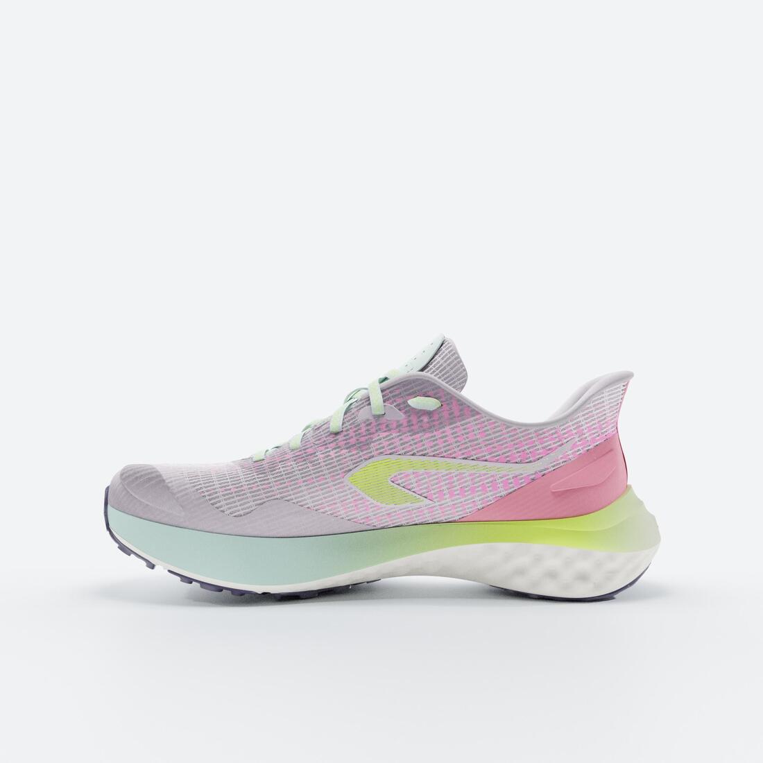Chaussures de running Enfant - KIPRUN K500 FAST noires et jaunes