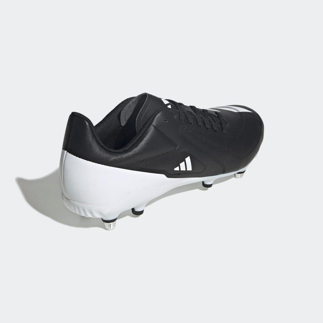 Crampons hybrides de rugby Adulte - Adidas RS15 SG Hybride noir et blanc
