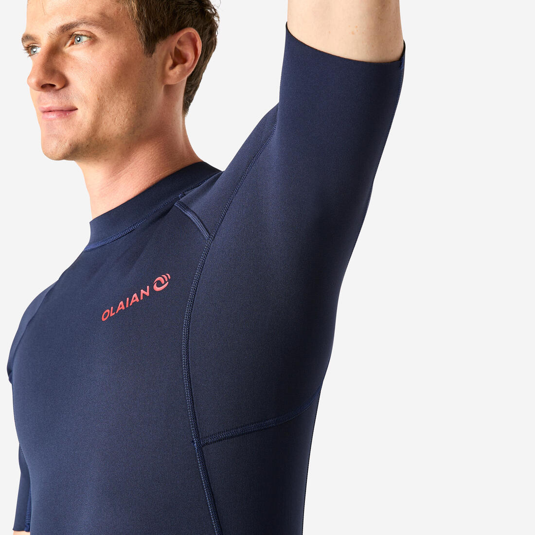 Combinaison Surf Shorty 100 Néoprène 1,5mm homme bleu marine