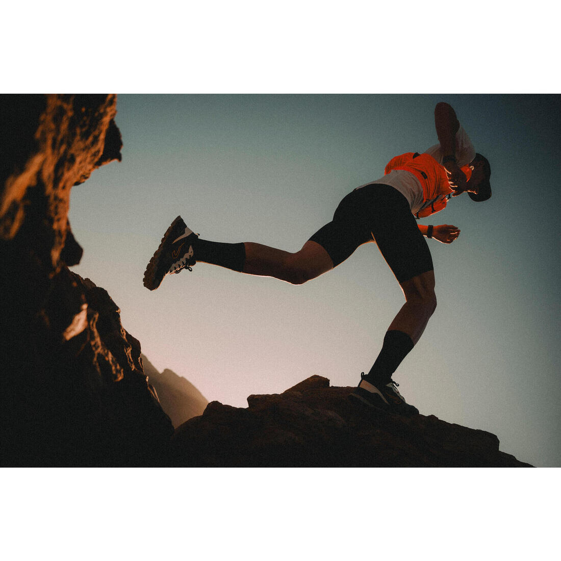 CHAUSSETTES DE RUNNING KIPRUN Run900 STRAP noires