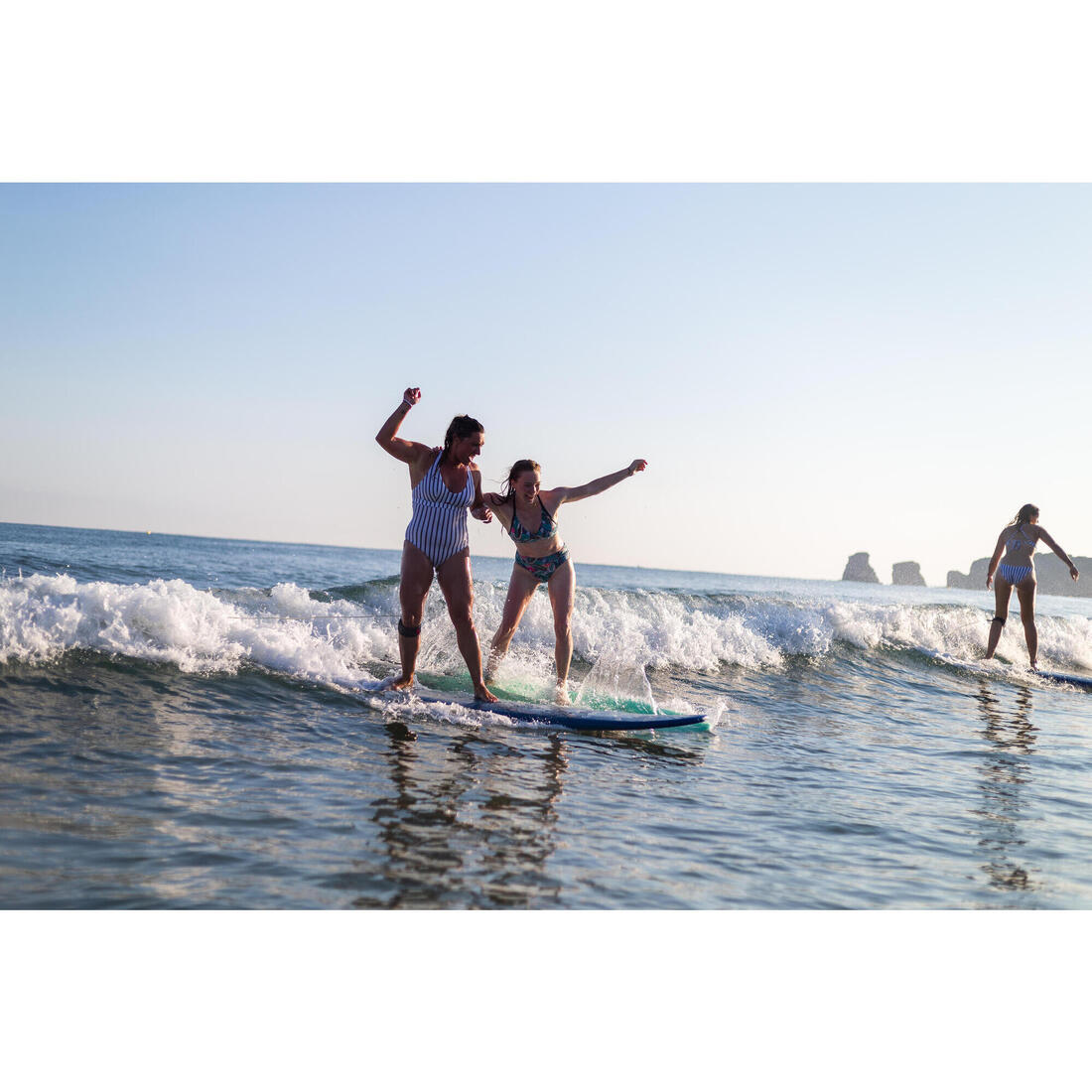 BAS DE MAILLOT DE BAIN DE SURF FEMME TAILLE HAUTE GAINANTE NORA