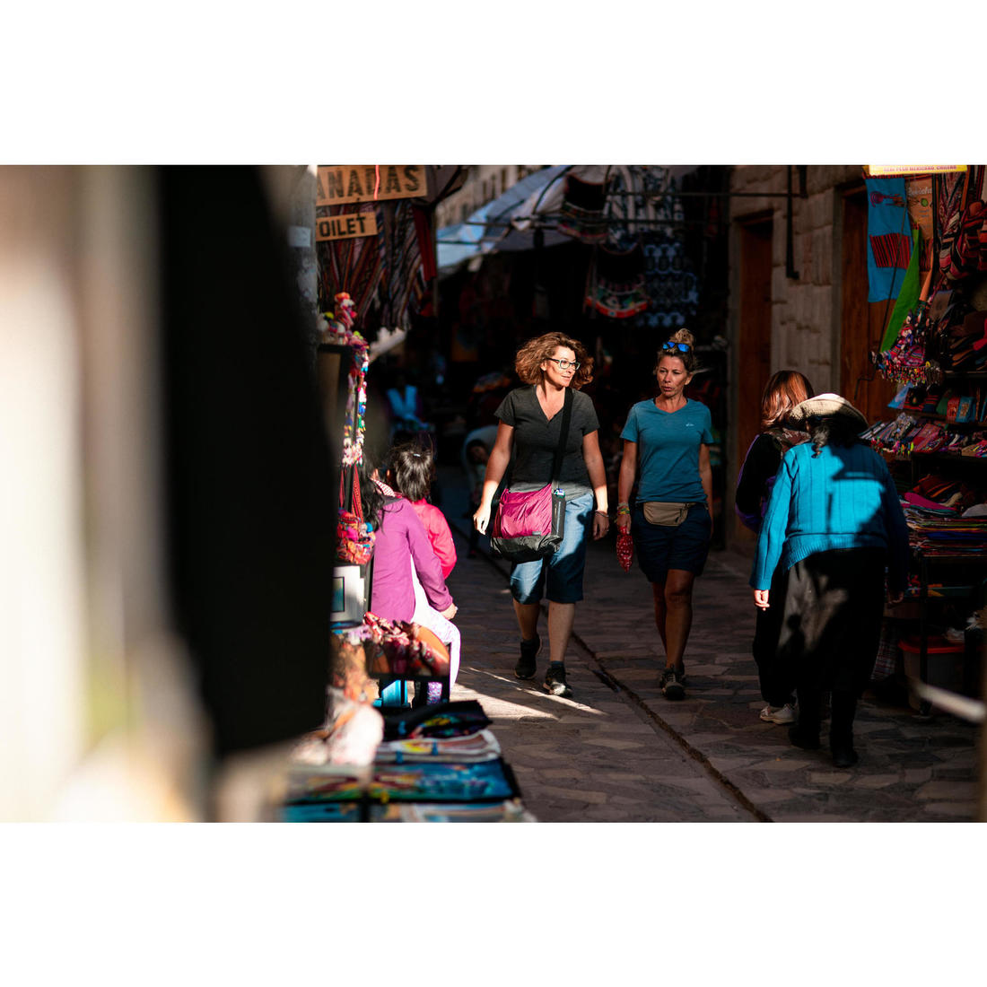 Pantalon de randonnée modulable femme, TRAVEL 100 Jeans Modul bleu