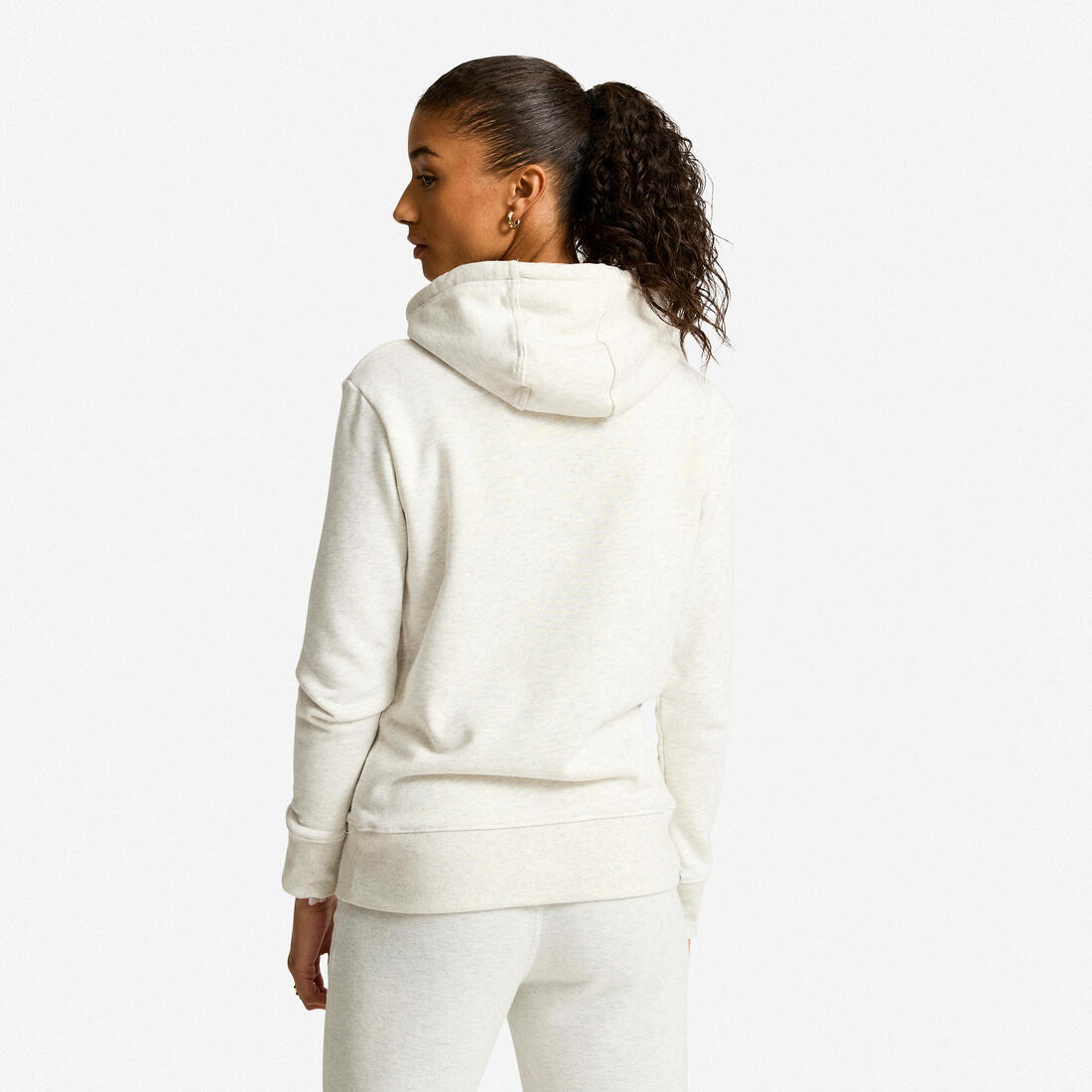 Sweat à capuche en coton fitness femme