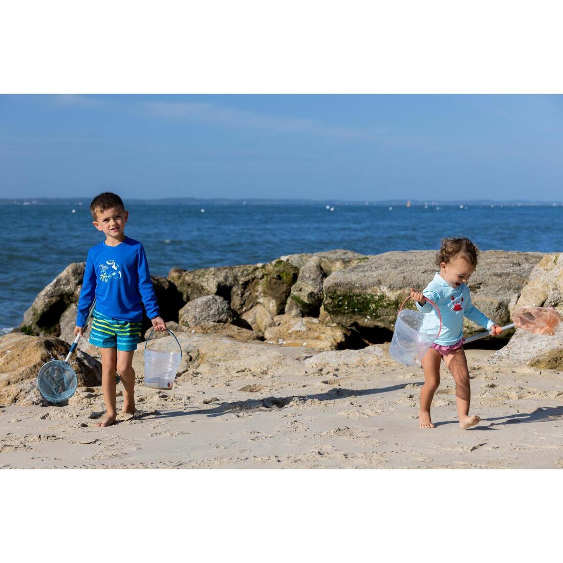 Kit découverte de la pêche seau et épuisette Menthe