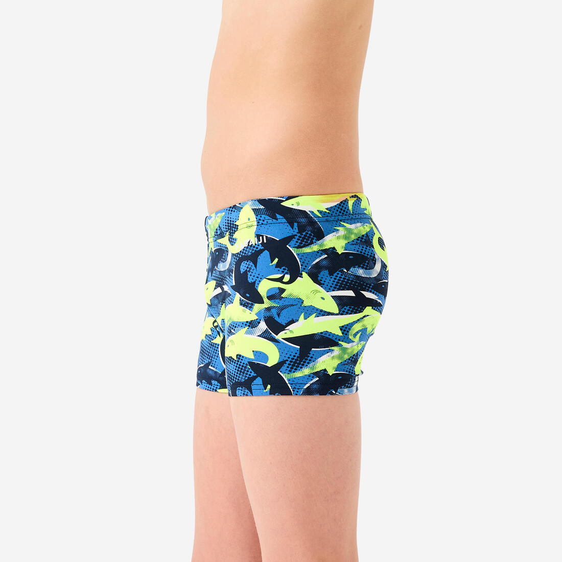 Maillot boxer de bain natation Garçon enfant - 500 Fitib all marin