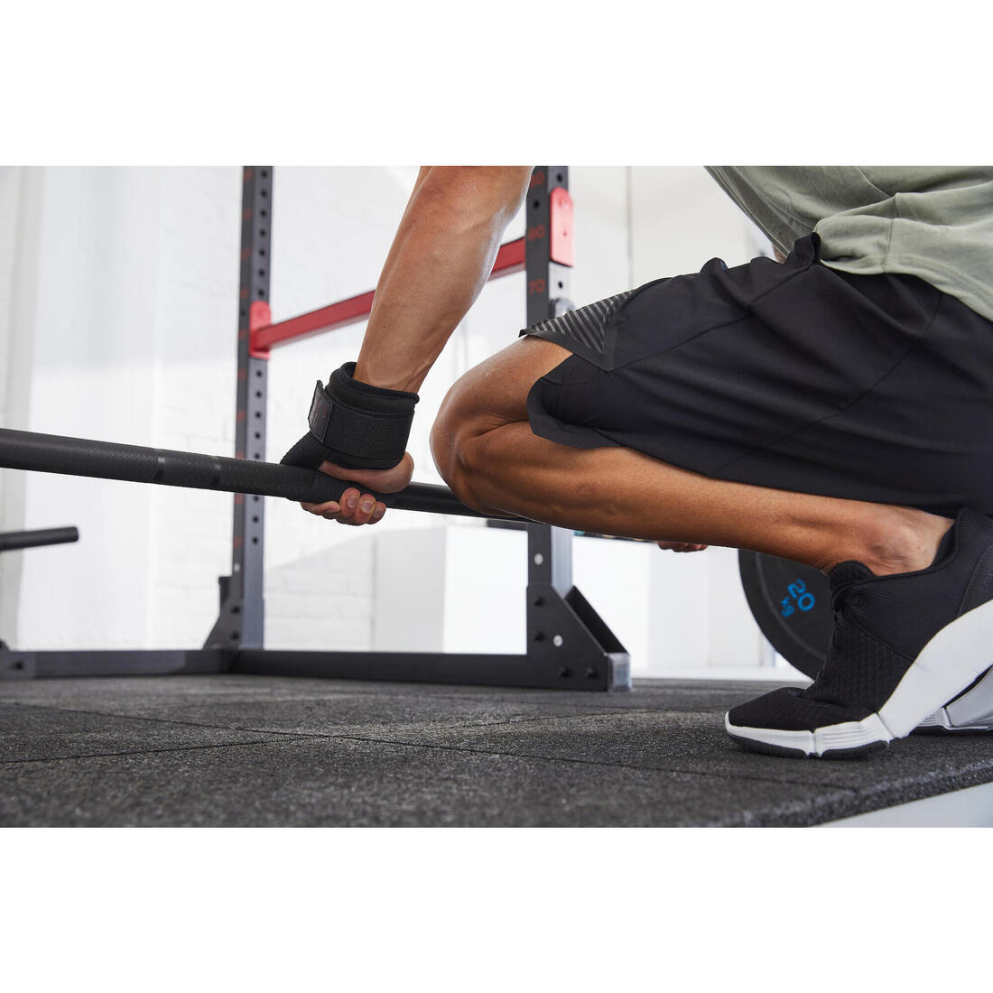 Sangle de tirage musculation avec confort poignet - noir