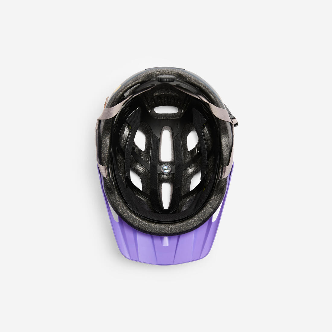 Casque de vélo VTT, Giro Tao MIPS gris foncé violet