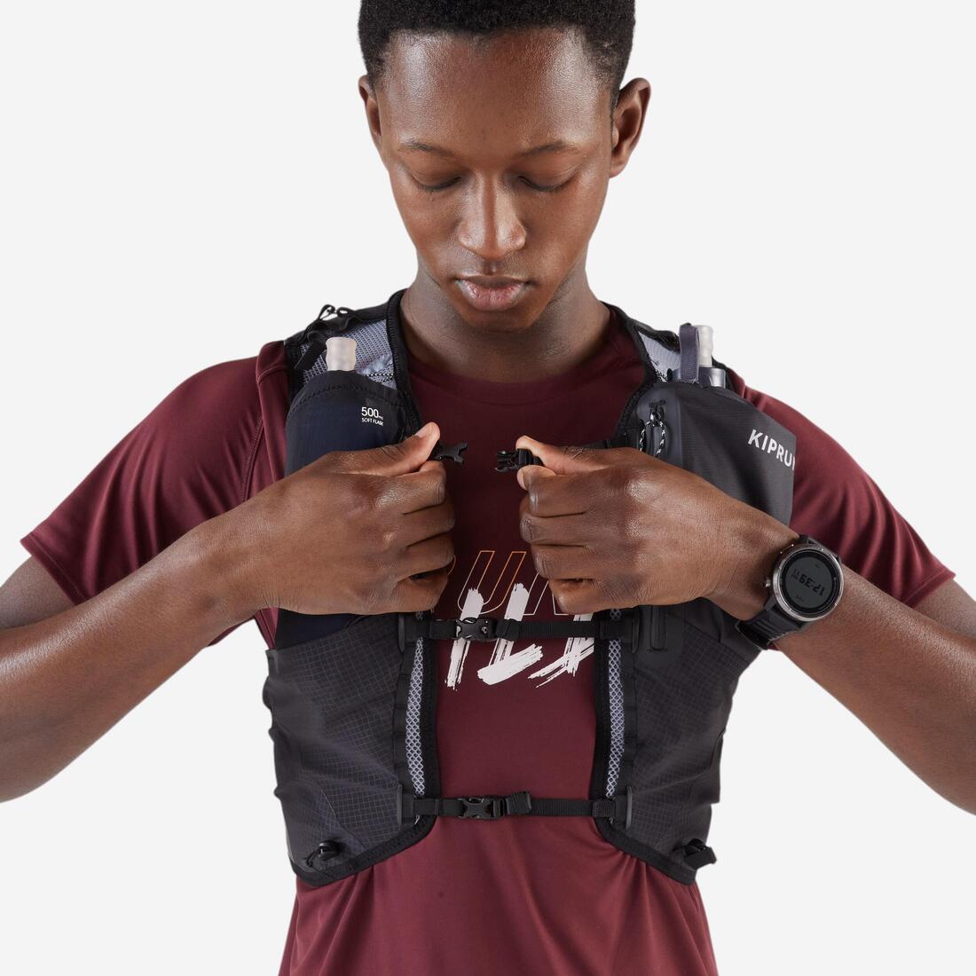 Sac trail running 10l mixte - vendu avec poche à eau 1l