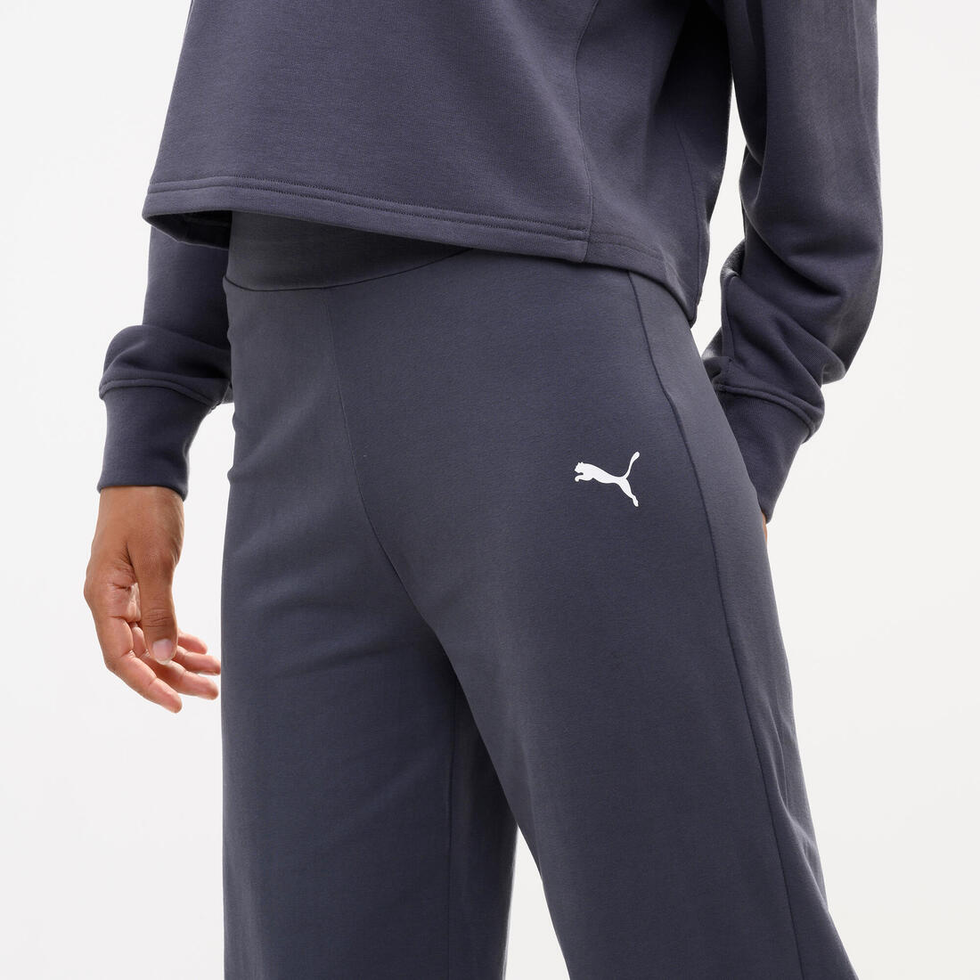 Pantalon droit en coton femme