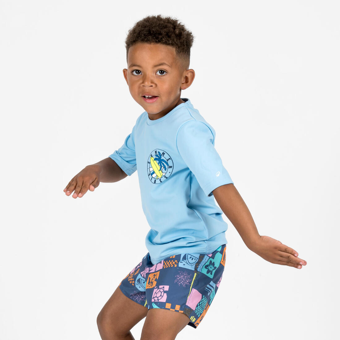 Water tee shirt anti uv surf enfant imprimé