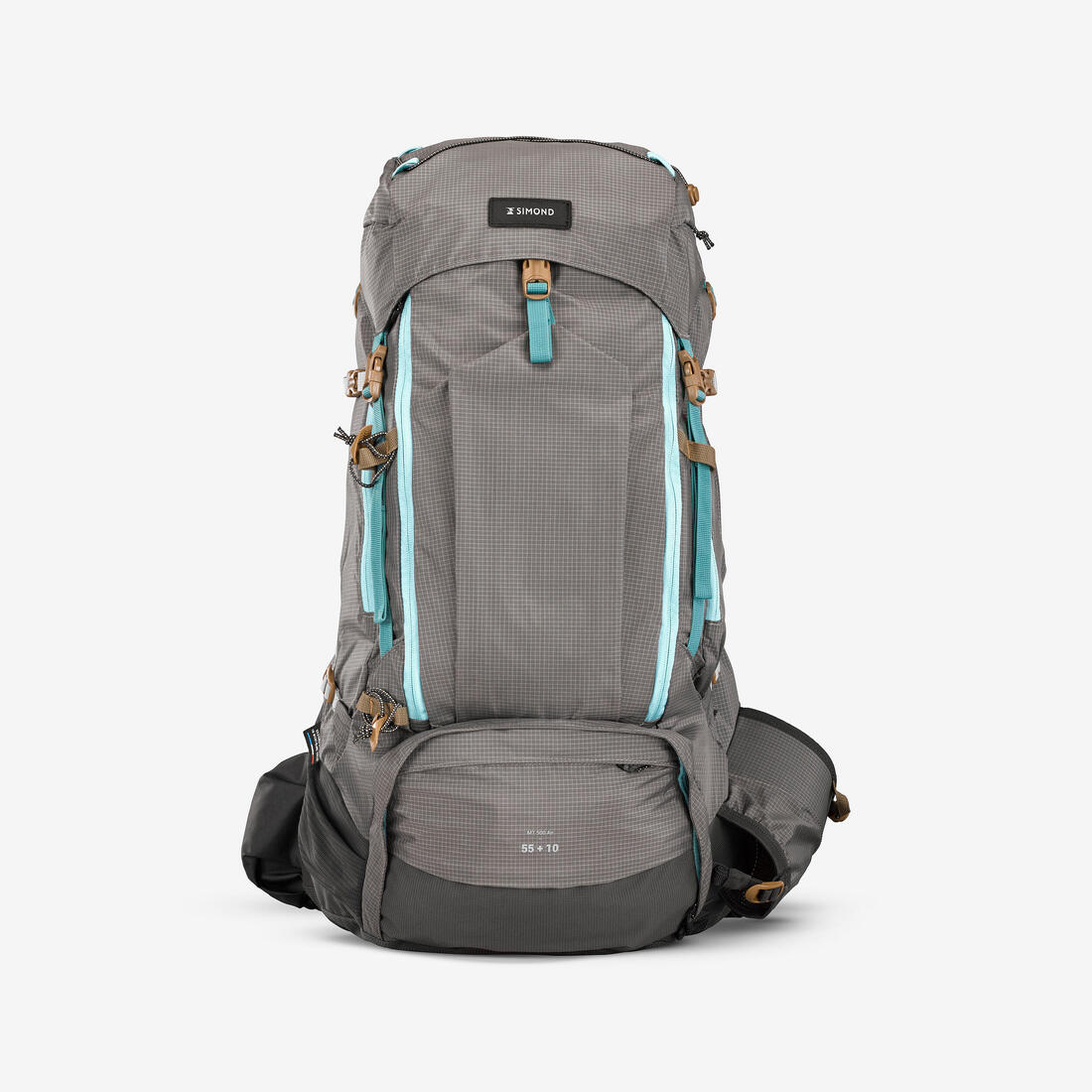 Sac à dos de trekking femme 55+10 l - mt500 air