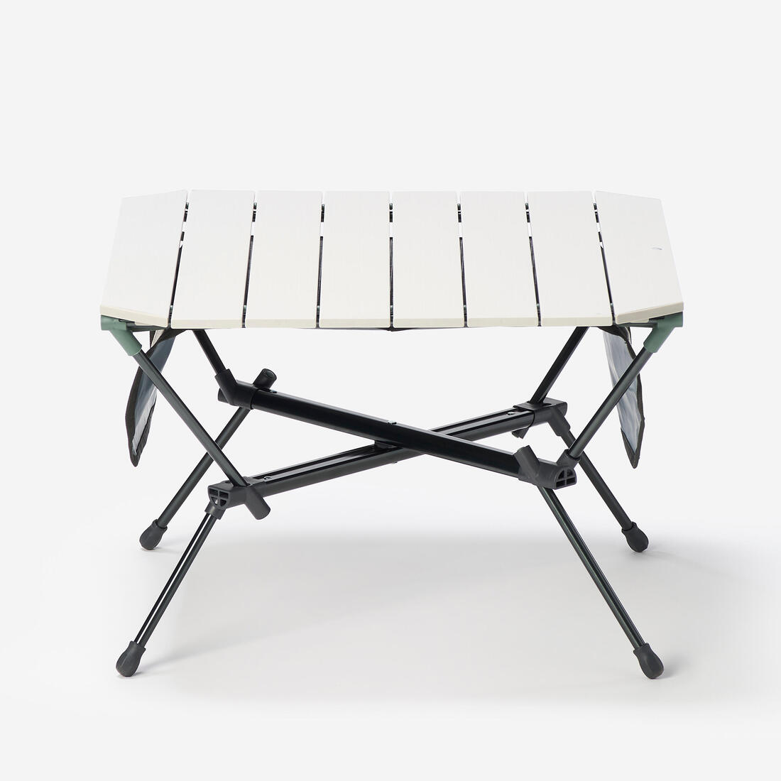 TABLE BASSE - COMPACTE - DE CAMPING- 500 -BEIGE- VERT