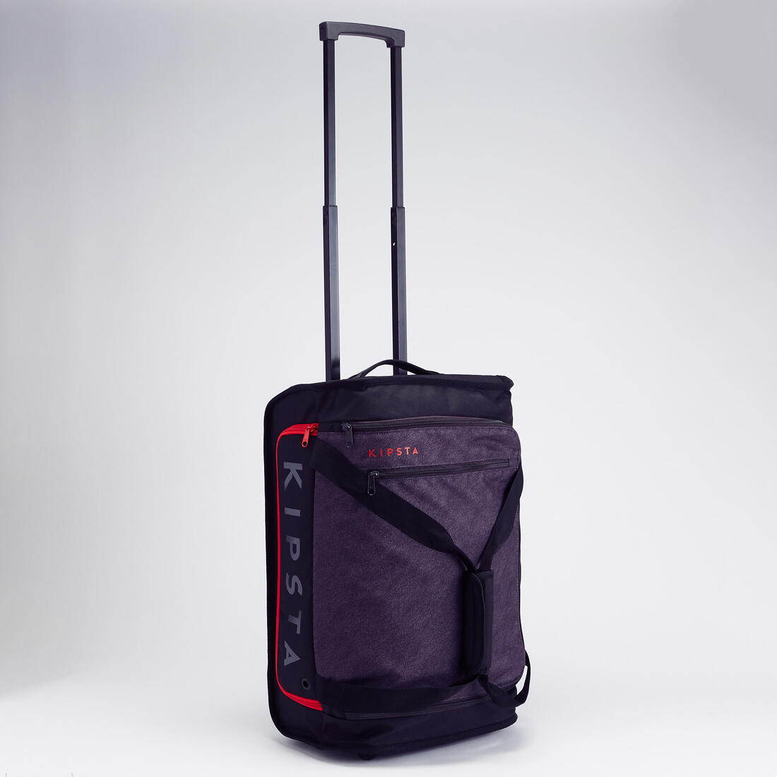 Valise 30L à roulettes - sac de voyage transport cabine - ESSENTIAL noire