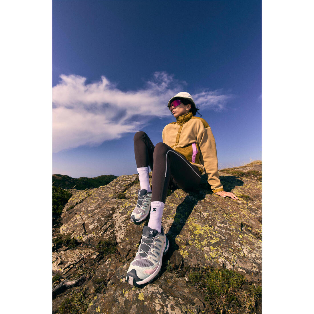 Chaussures de randonnée montagne - Salomon XA PRO 3D V9 - femme