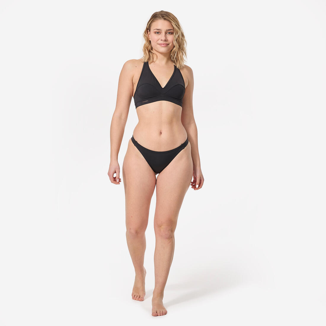 Bas de maillot de bain bords fins surf femme, Aly